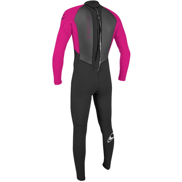 2025 O'Neill Youth Reactor II 3/2mm Back Zip Combinaison Néoprène 5044 - Black / Berry
